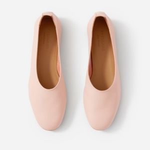 Everlane Day Glove Rose flat leather shoes slip-on light pink Size 8
